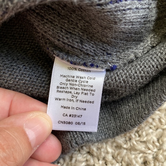 Talbots striped zip up sweater NWOT - Picture 6 of 6